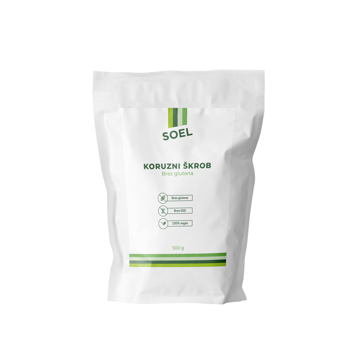 Koruzni škrob, brez glutena, 500 g - SOEL